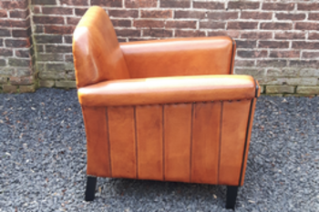 Schapenlederen fauteuil